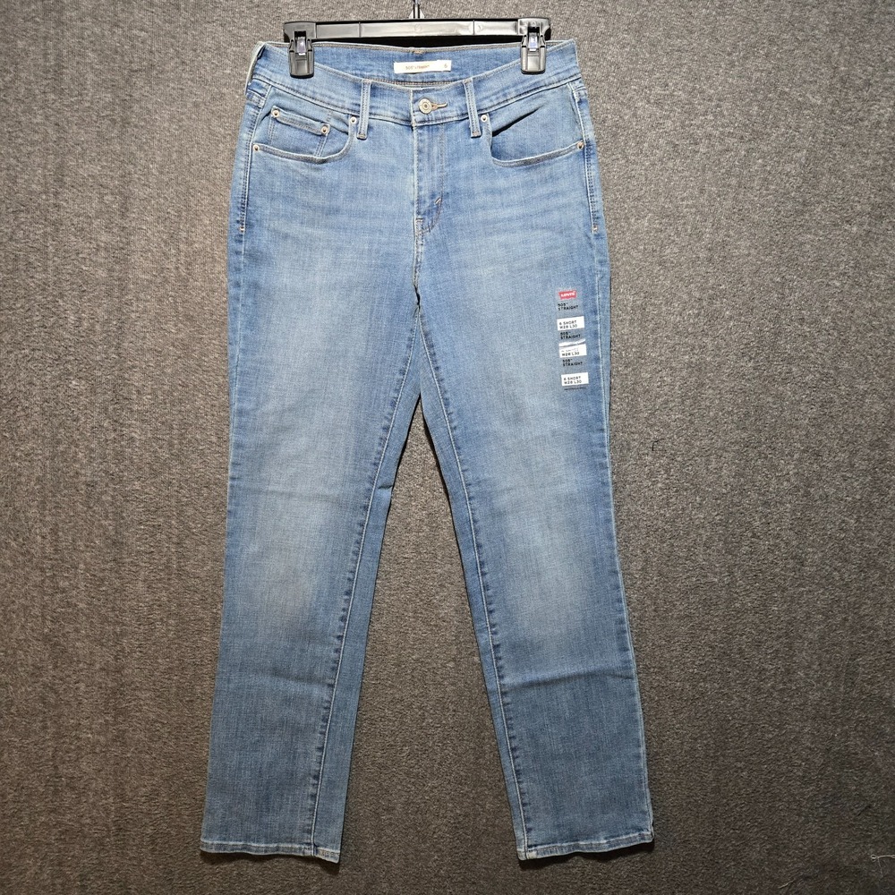 Levi's 505 Straight Leg Mid Rise Women's Jeans Size 6 Short "Meas 27x29" NWT